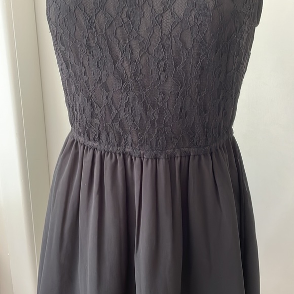 H&M LBD Black Evening Party Dress with floral lace like bodice - EUR 40 - Picture 12 of 13